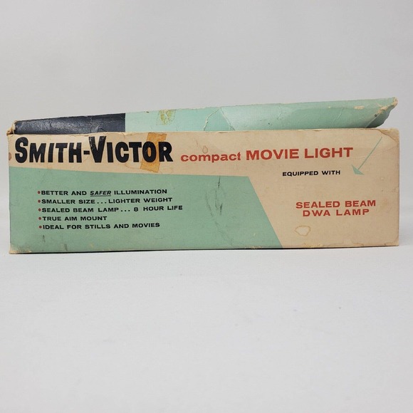 Vintage Smith-Victor Model L-5 Compact Movie Light 962 GE Beam Tested Retro - Picture 8 of 11